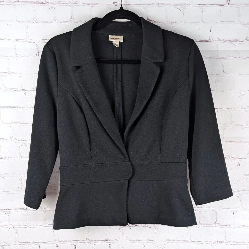 Isaac Mizrahi Black Cloth Blazer - Size 6